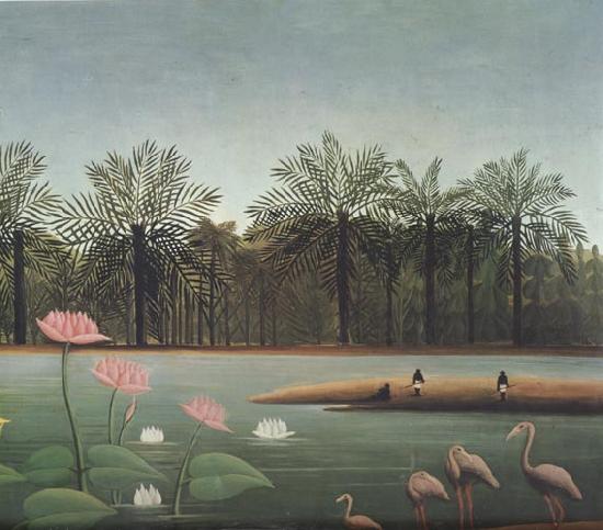 Henri Rousseau The Flamingos oil painting image